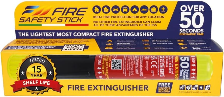 50 Second Fire Safety Stick - BRACKET INCLUDED